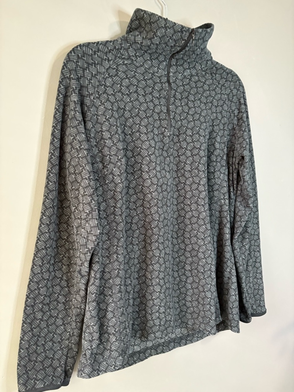 Columbia Gray Quarter Zip Pullover Womens L Fleece Hiking Active - Picture 3 of 9